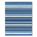Classic Blue Multi Stripe Rug