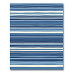 Classic Blue Multi Stripe Rug
