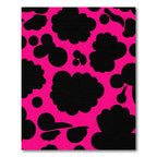 Hot Pink Black Blob Patch Rug