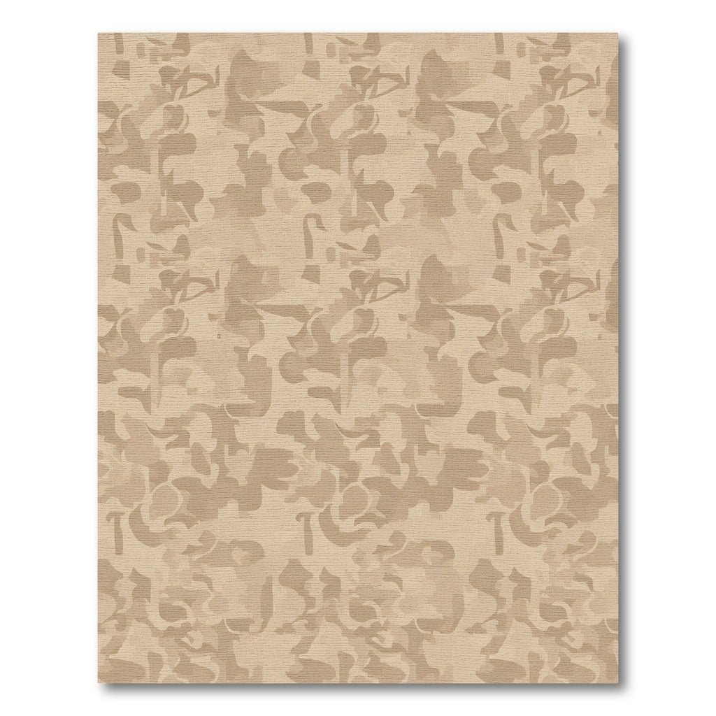 Earthy Camouflage Abstract Organic Rug