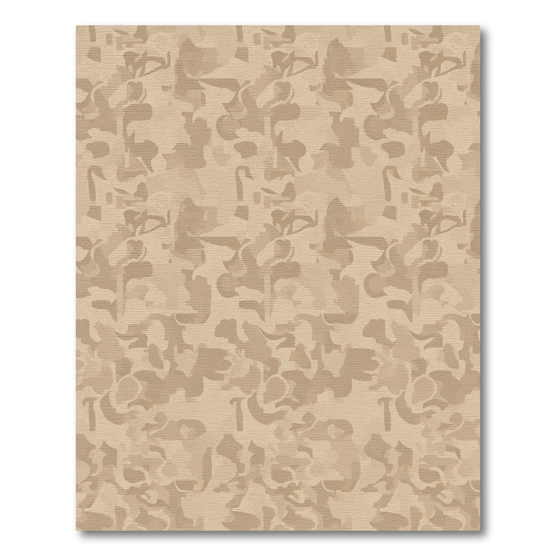 Earthy Camouflage Abstract Organic Rug