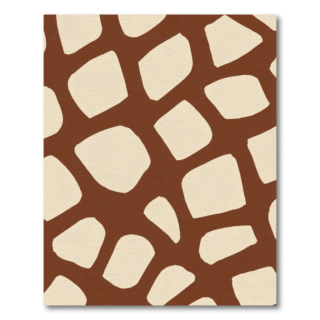 Brown Beige Animal Spots Rug