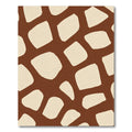 Brown Beige Animal Spots Rug