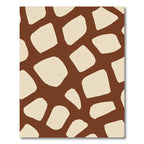 Brown Beige Animal Spots Rug
