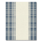 Classic Blue and White Plaid Rug