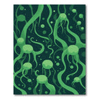 Verdant Organic Tendril Swirls Rug