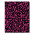 Hot Pink Organic Floral Blooms Rug