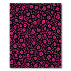 Hot Pink Organic Floral Blooms Rug