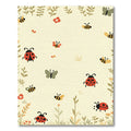 Whimsical Ladybug Bee Butterfly Garden Rug