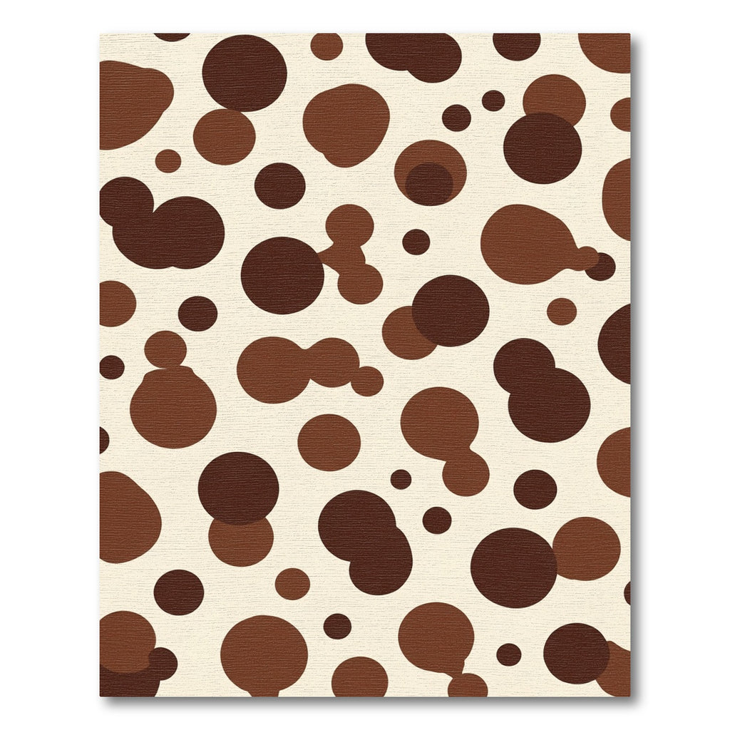 Brown and Cream Dalmatian Spots Rug