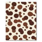 Brown and Cream Dalmatian Spots Rug