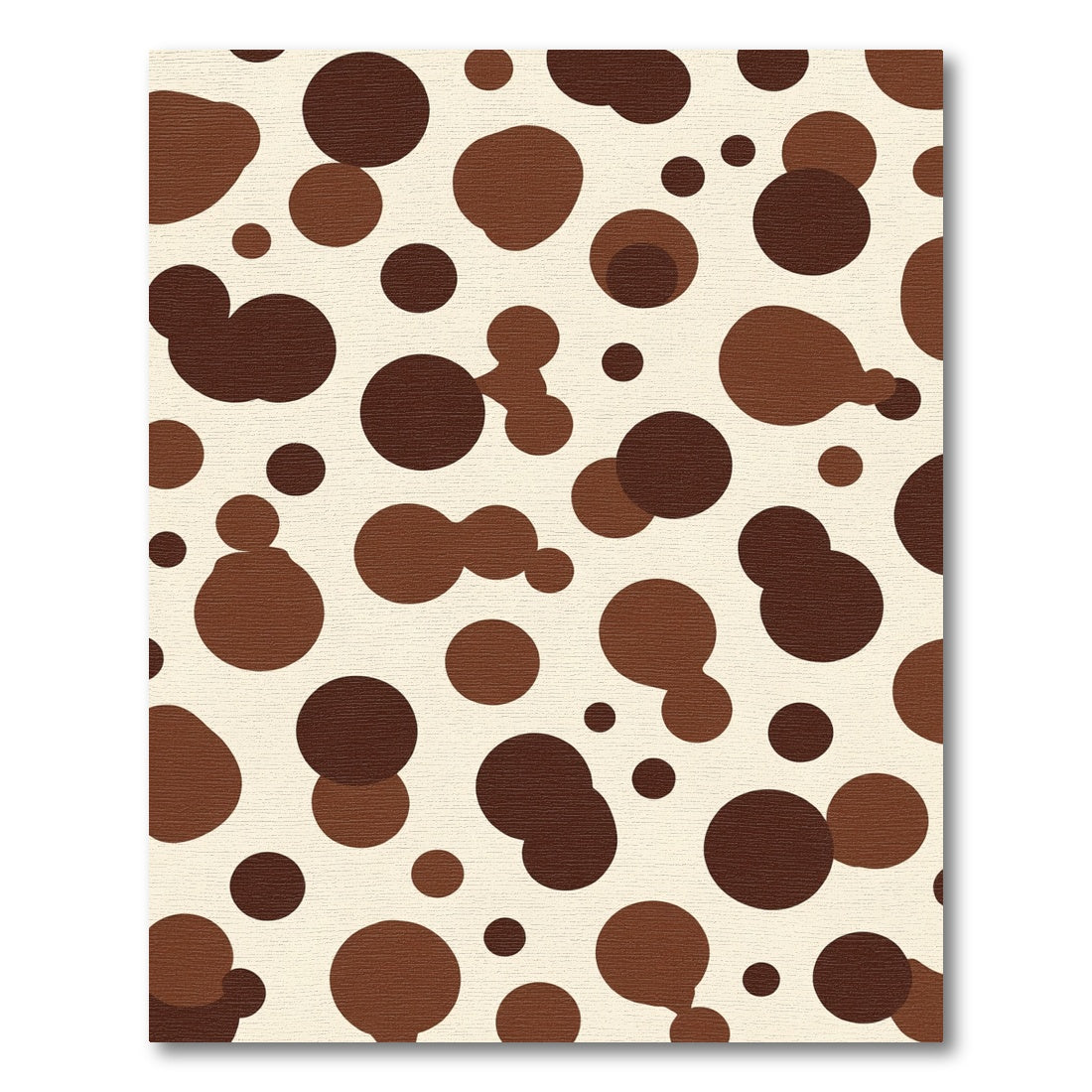 Brown and Cream Dalmatian Spots Rug