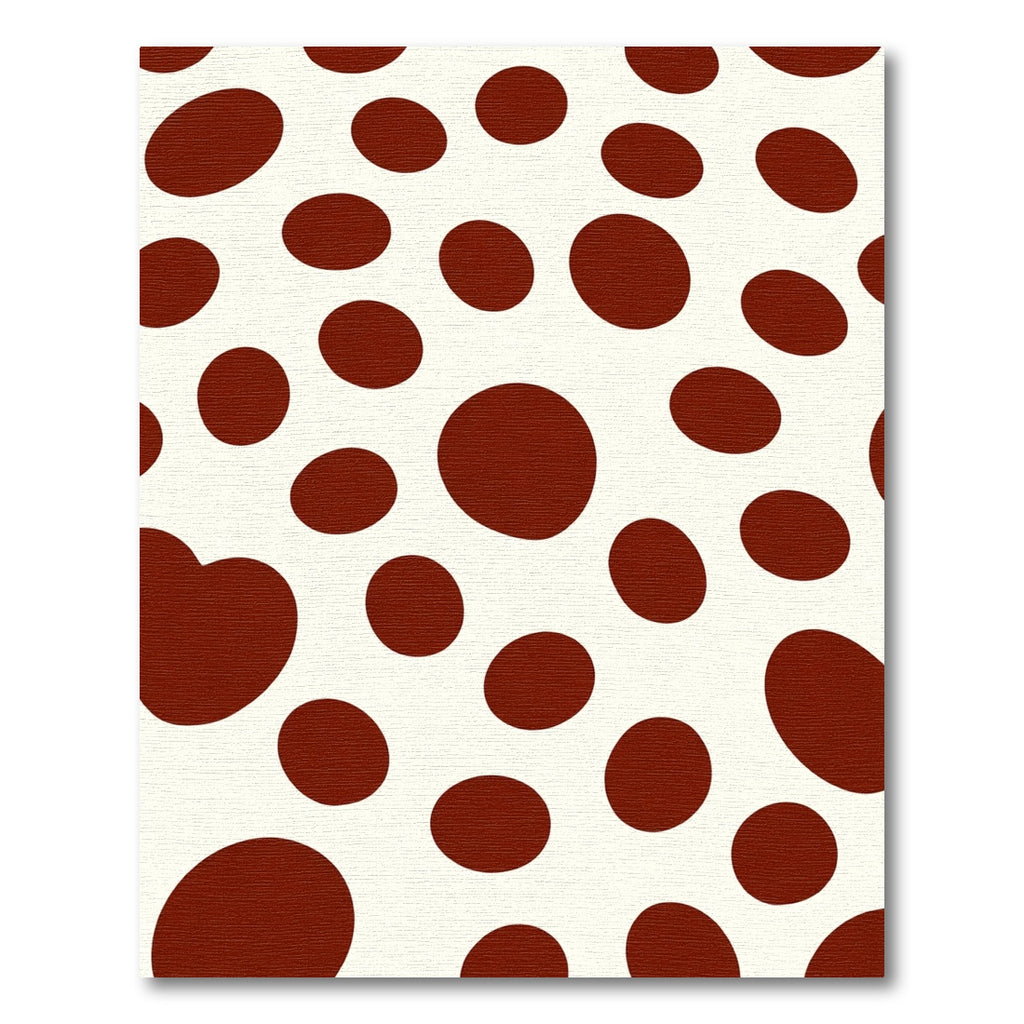 Cream Brown Polka Dot Rug