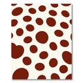 Cream Brown Polka Dot Rug