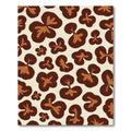 Brown Organic Abstract Blobs Rug