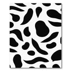 Black White Organic Spots Rug
