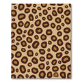 Brown Leopard Print Spots Rug