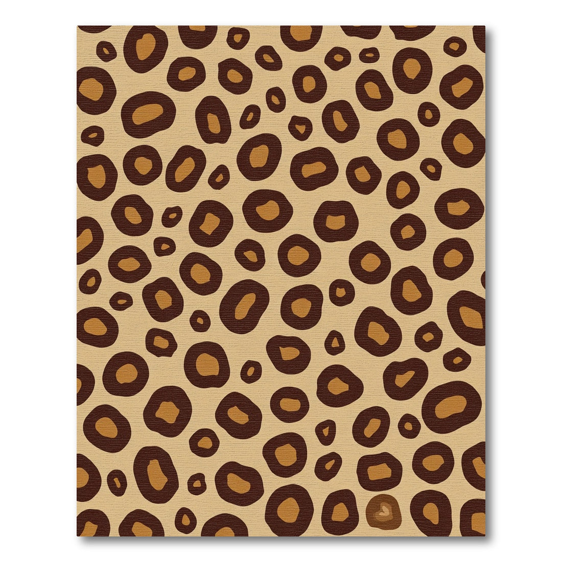 Brown Leopard Print Spots Rug