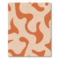 Terracotta Organic Swirl Abstract Rug