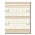 Sandy Beige Geometric Stripe Rug