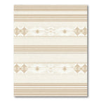 Sandy Beige Geometric Stripe Rug