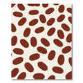 Crimson Ovals Textured Background Rug