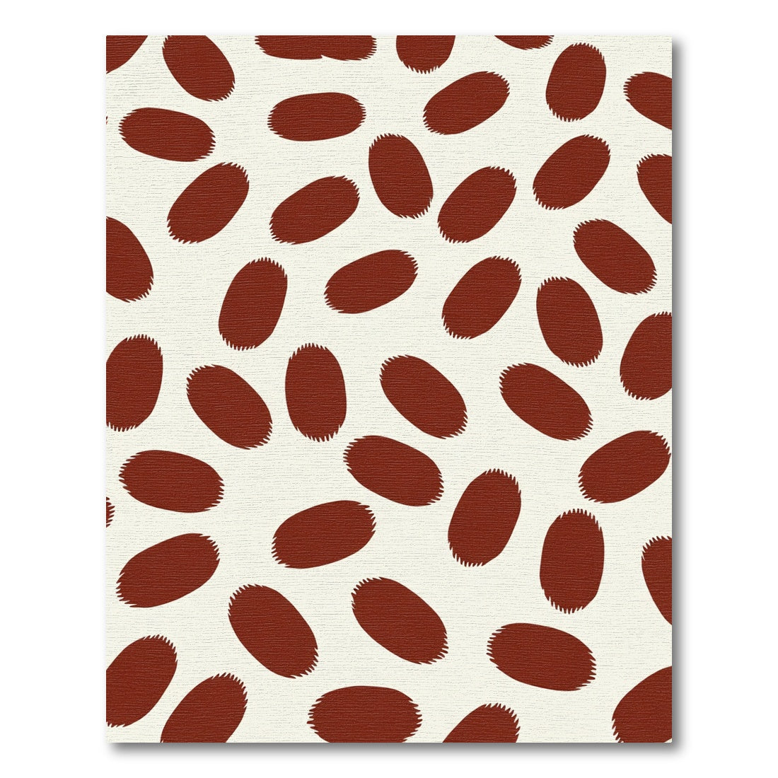 Crimson Ovals Textured Background Rug