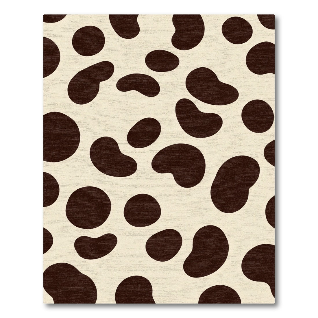 Brown Cream Abstract Spots Rug