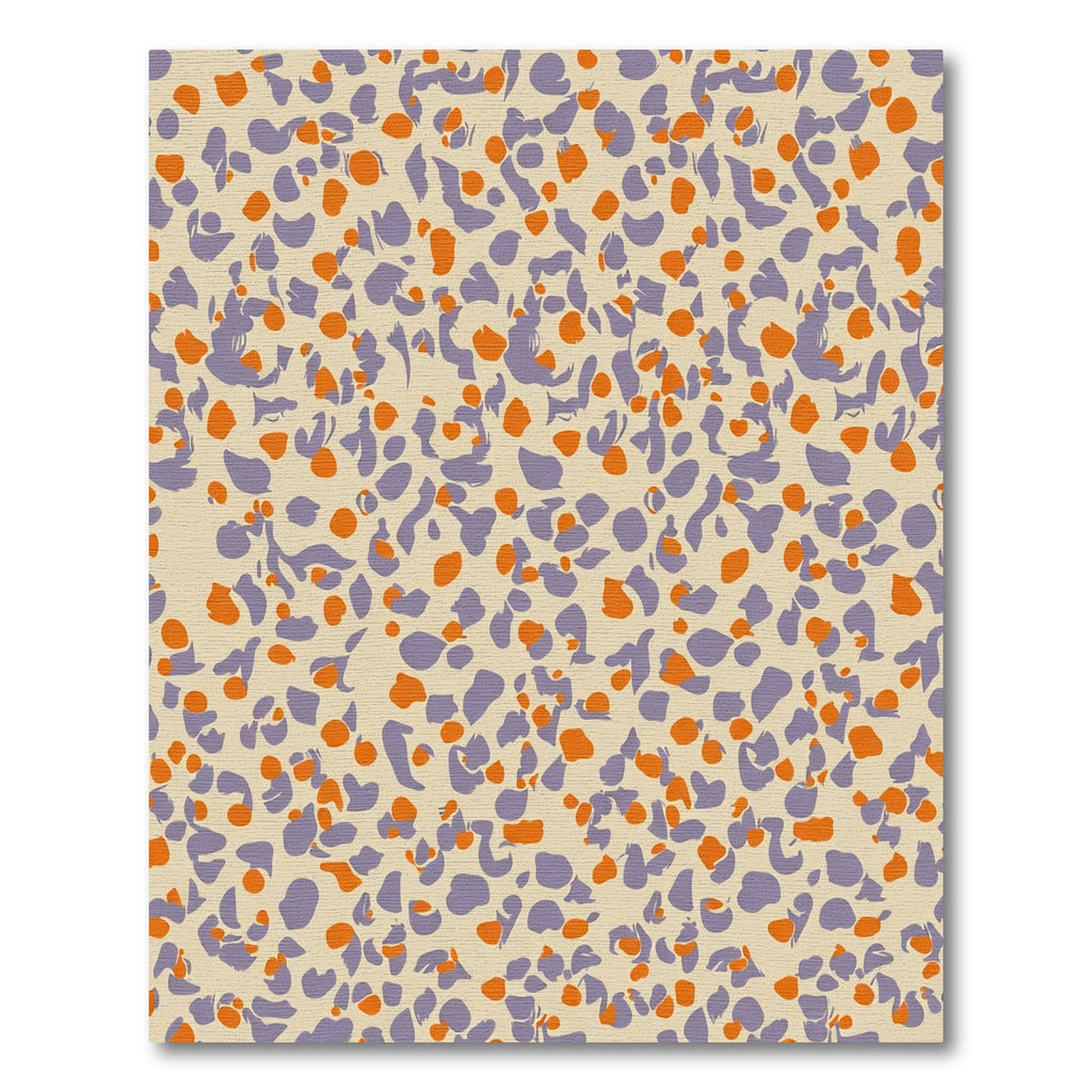Spotted Lavender Orange Pebble Texture Rug