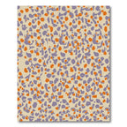 Spotted Lavender Orange Pebble Texture Rug