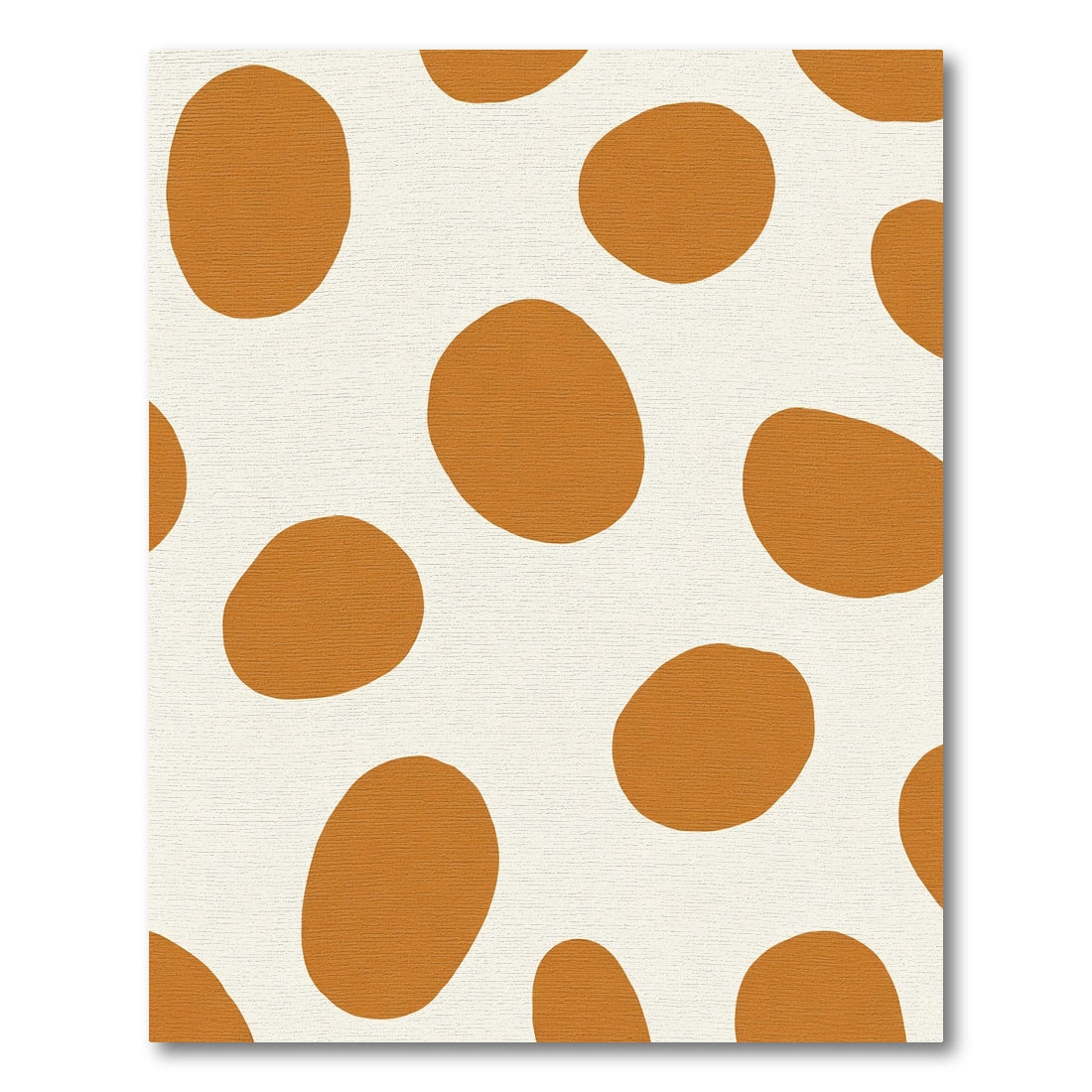 Warm Amber Organic Spots Rug