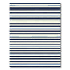 Navy Cream Blue Stripe Rug
