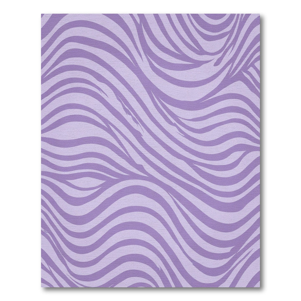 Purple Wavy Stripe Rug