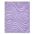 Purple Wavy Stripe Rug