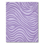 Purple Wavy Stripe Rug