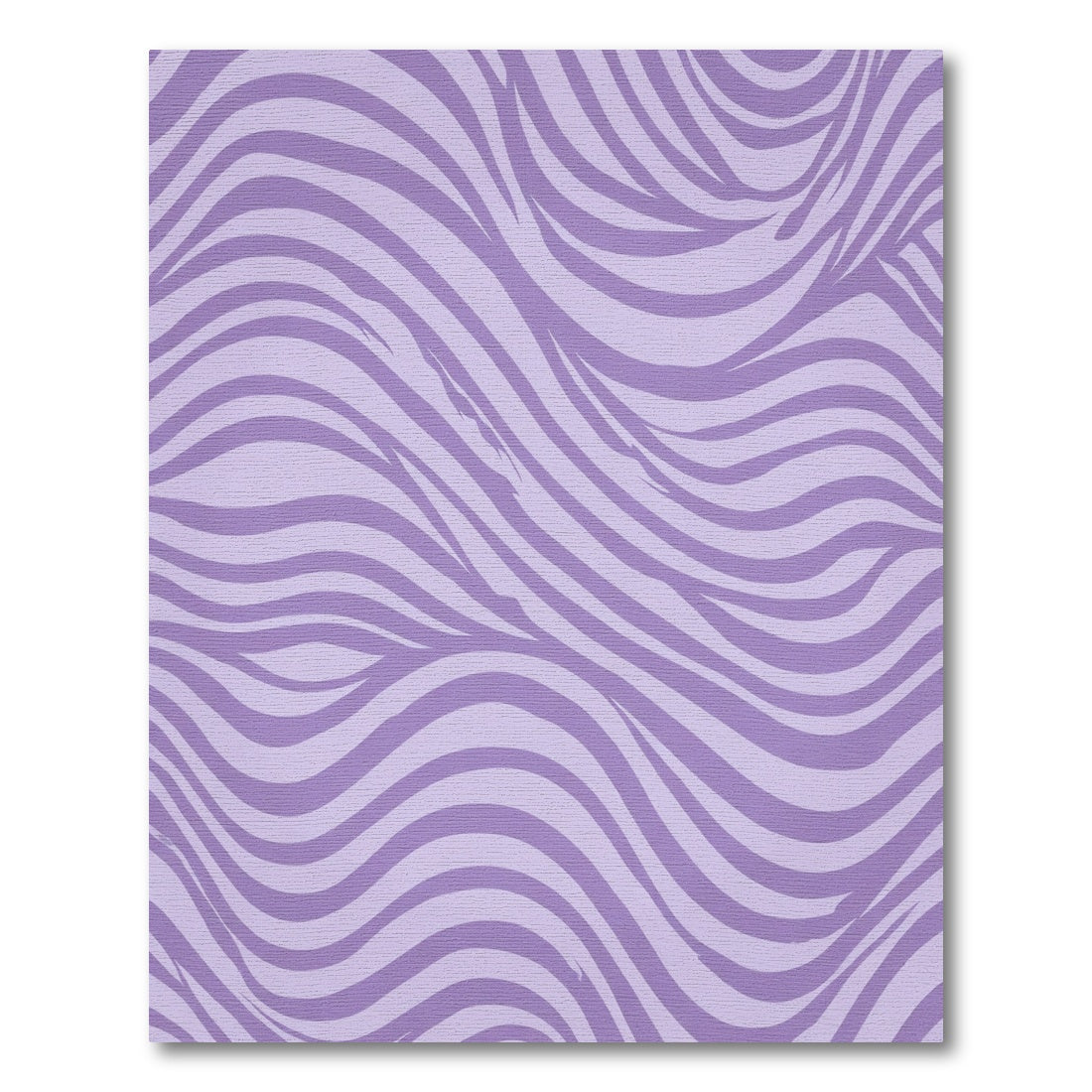 Purple Wavy Stripe Rug