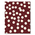 Crimson Cream Polka Dot Scatter Rug