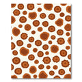 Brown Sunburst Polka Dot Rug