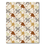 Earthy Abstract Camouflage Splatter Rug