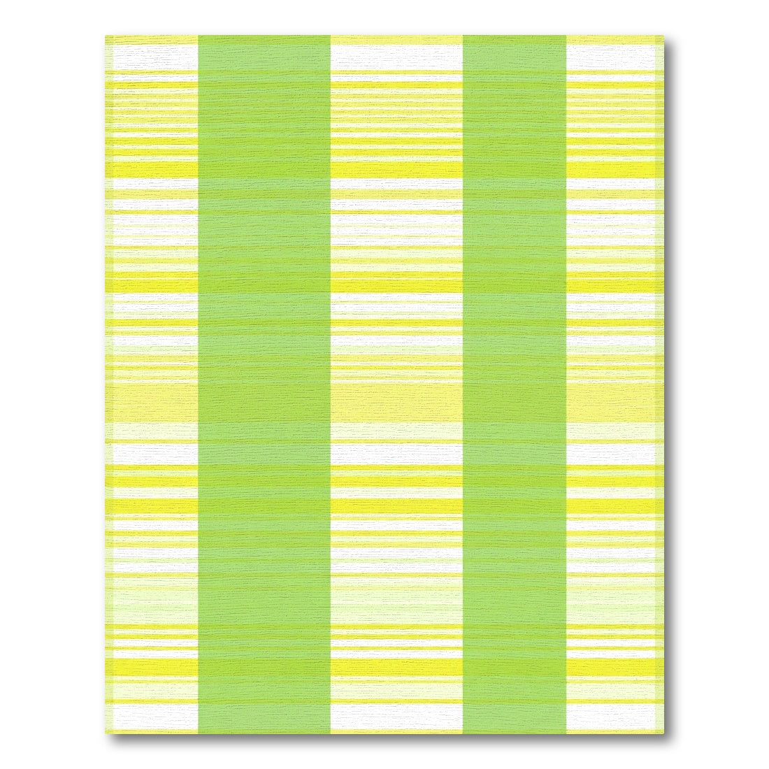 Lime Green Yellow Plaid Stripes Rug