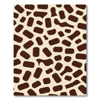 Brown Cream Abstract Organic Shapes Rug
