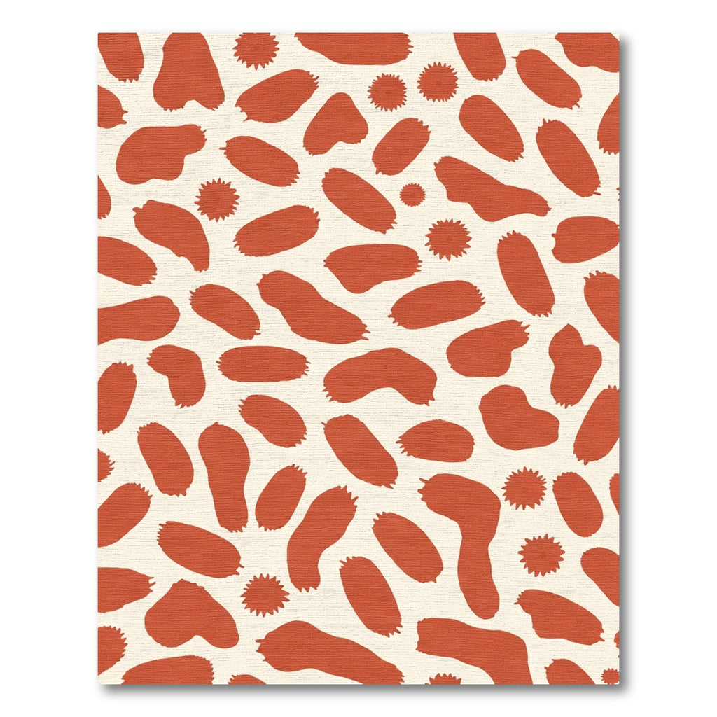 Terracotta Splash Organic Shapes Rug
