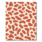 Terracotta Splash Organic Shapes Rug