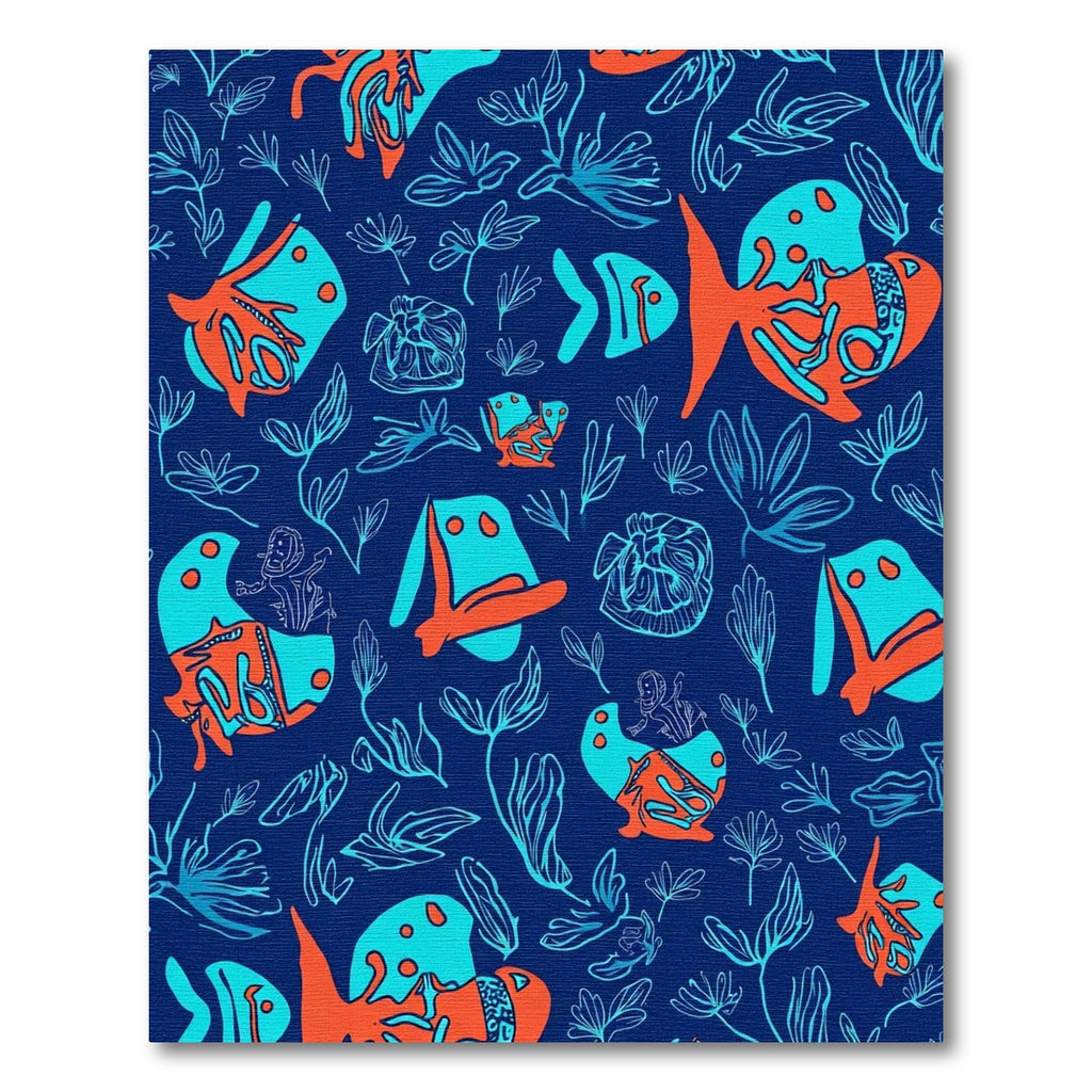 Oceanic Coral Fish Aquatic Art Rug