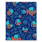 Oceanic Coral Fish Aquatic Art Rug