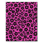 Bold Black Floral Field Rug