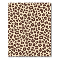 Brown Cream Spotted Animal Print Rug