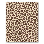 Brown Cream Spotted Animal Print Rug