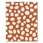 Terracotta Cream Pebble Scatter Rug
