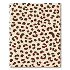 Brown Spotted Cheetah Print Rug